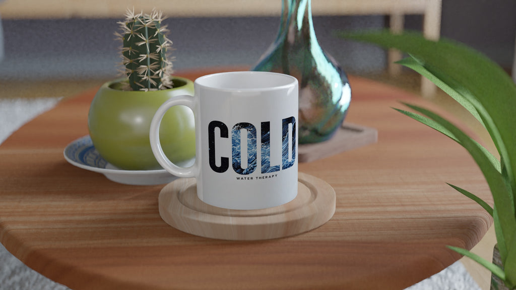 Cold Water Therapy Wild Swimming Coffee Tea Ceramic 11oz Mug — detail view | Wild Thread Co