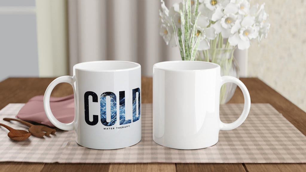 Cold Water Therapy Wild Swimming Coffee Tea Ceramic 11oz Mug — detail view | Wild Thread Co