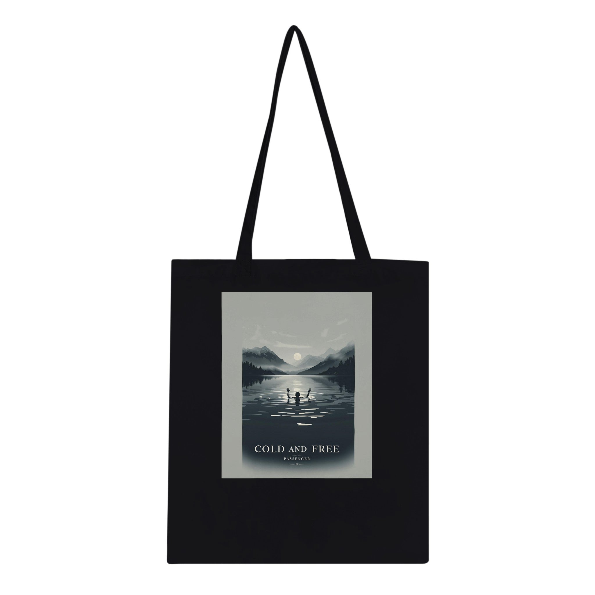 Wild Swimming Loch Cotton Shopper UK Tote Bag — detail view | Wild Thread Co