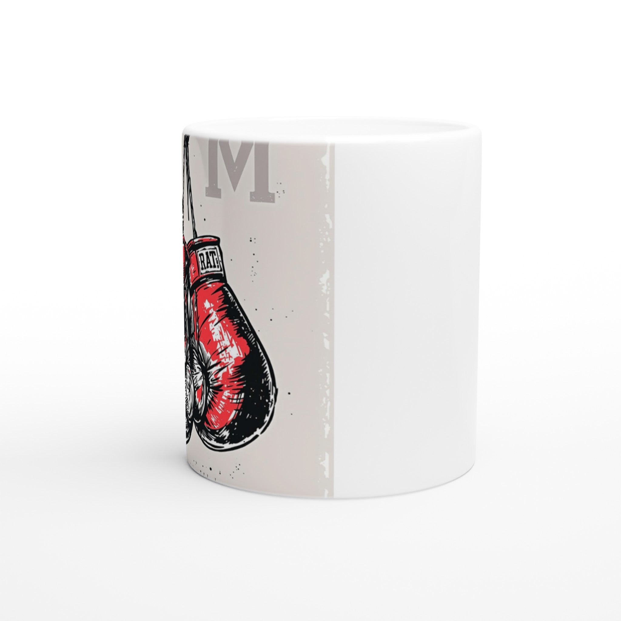 Retro Boxing Underground Mug — detail view | Wild Thread Co