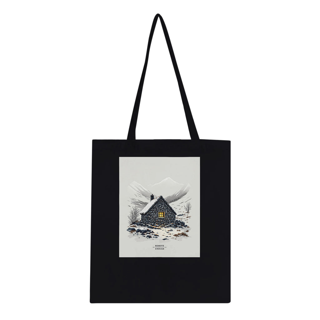 Mountain Bothy Cotton Shopper UK Tote Bag — detail view | Wild Thread Co