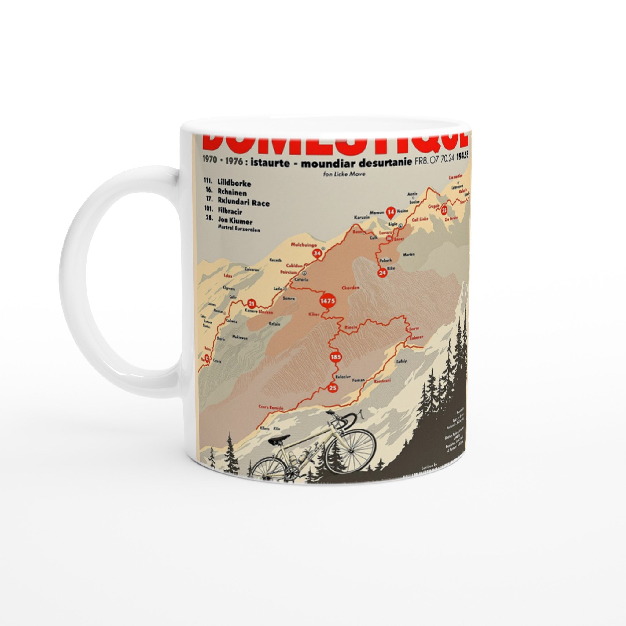 Retro Cycling Domestique 1970s Race Shirt Coffee Tea Ceramic 11oz UK — Mug | Wild Thread Co UK