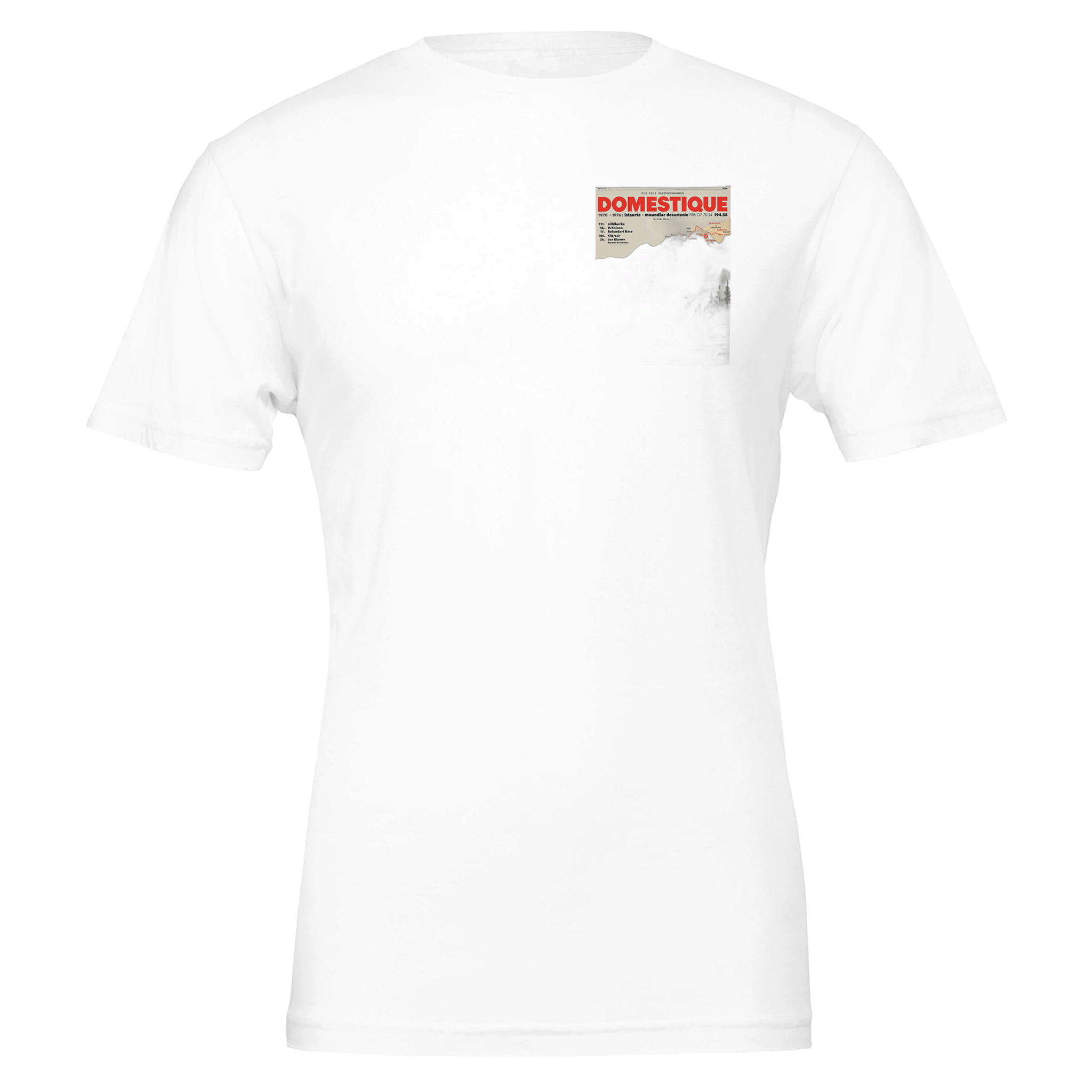 Retro Cycling Domestique T-Shirt Unisex Cotton Tee UK T-Shirt — detail view | Wild Thread Co