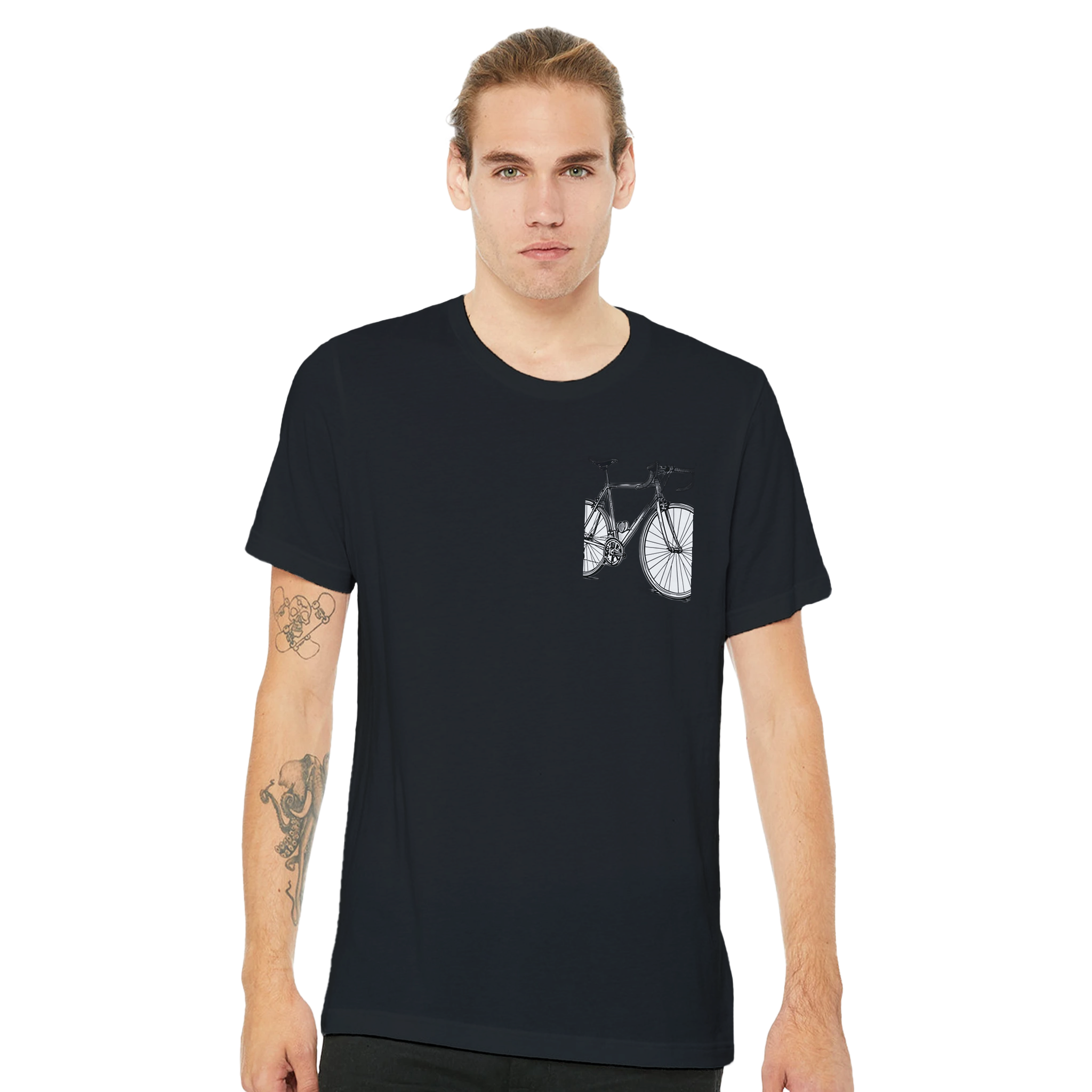 Retro Sports Cycling T-Shirt Unisex Cotton Tee UK T-Shirt — detail view | Wild Thread Co
