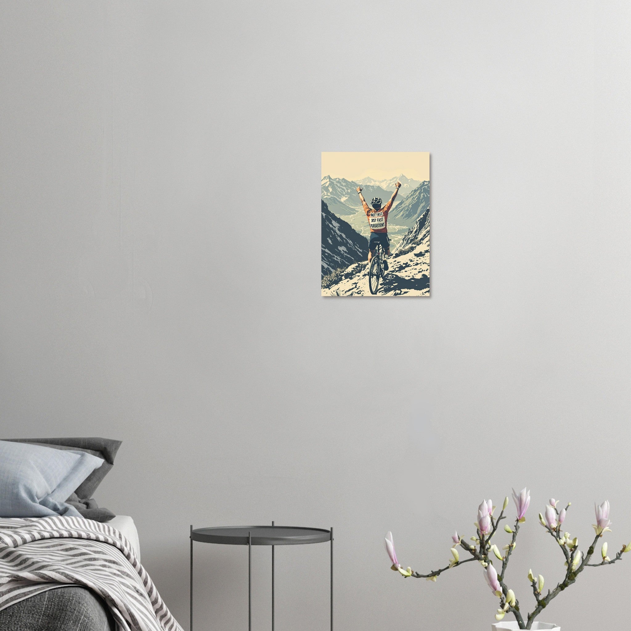 Cycling The Cols Art Wall Art UK Art Art Print Art Print — detail view | Wild Thread Co
