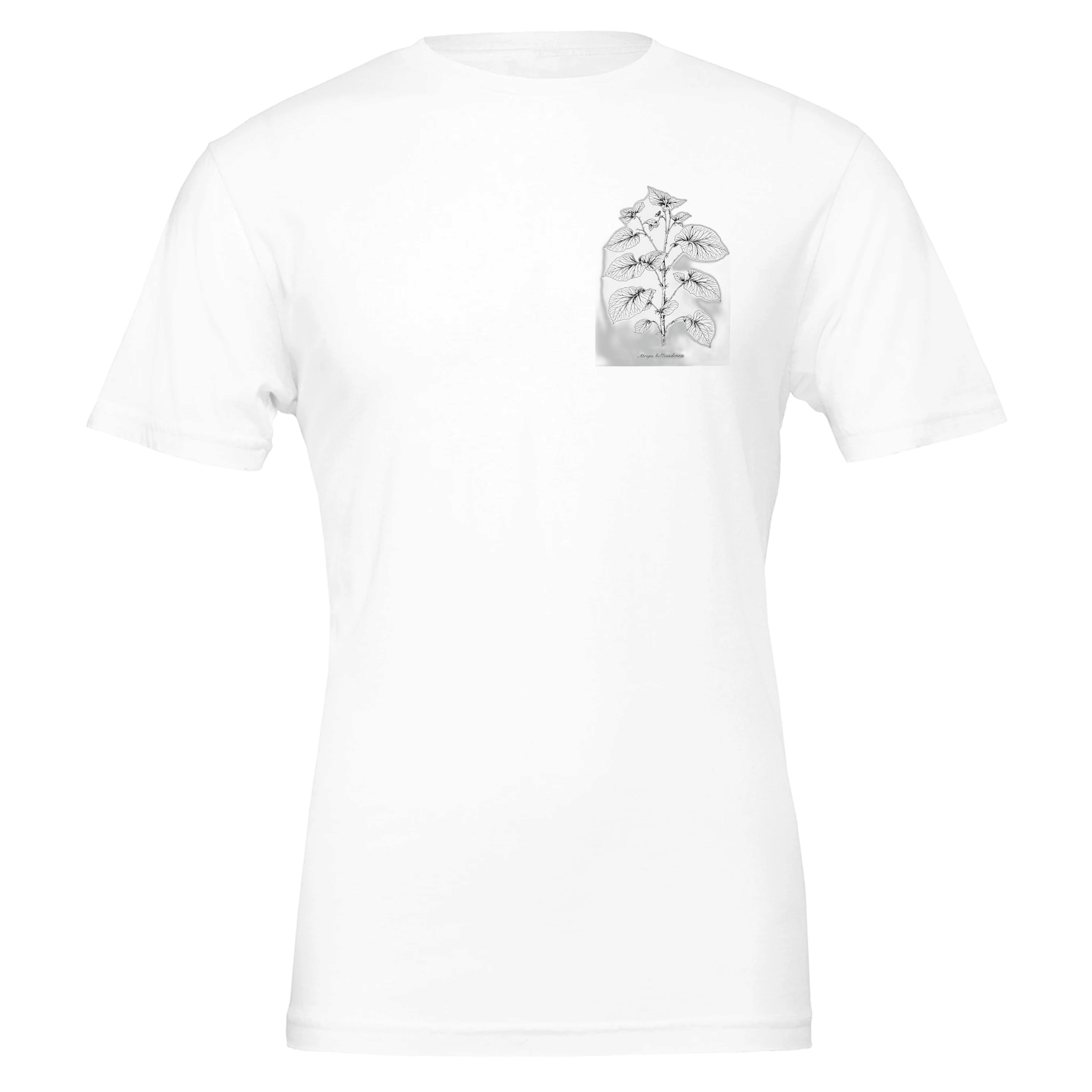 Dark Academia Gothic Botanical T-Shirt Unisex Cotton Tee UK T-Shirt — detail view | Wild Thread Co