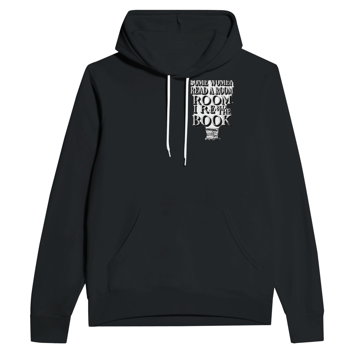 Dark Academia Library Hoodie Pullover Unisex Cotton UK Hoodie — detail view | Wild Thread Co