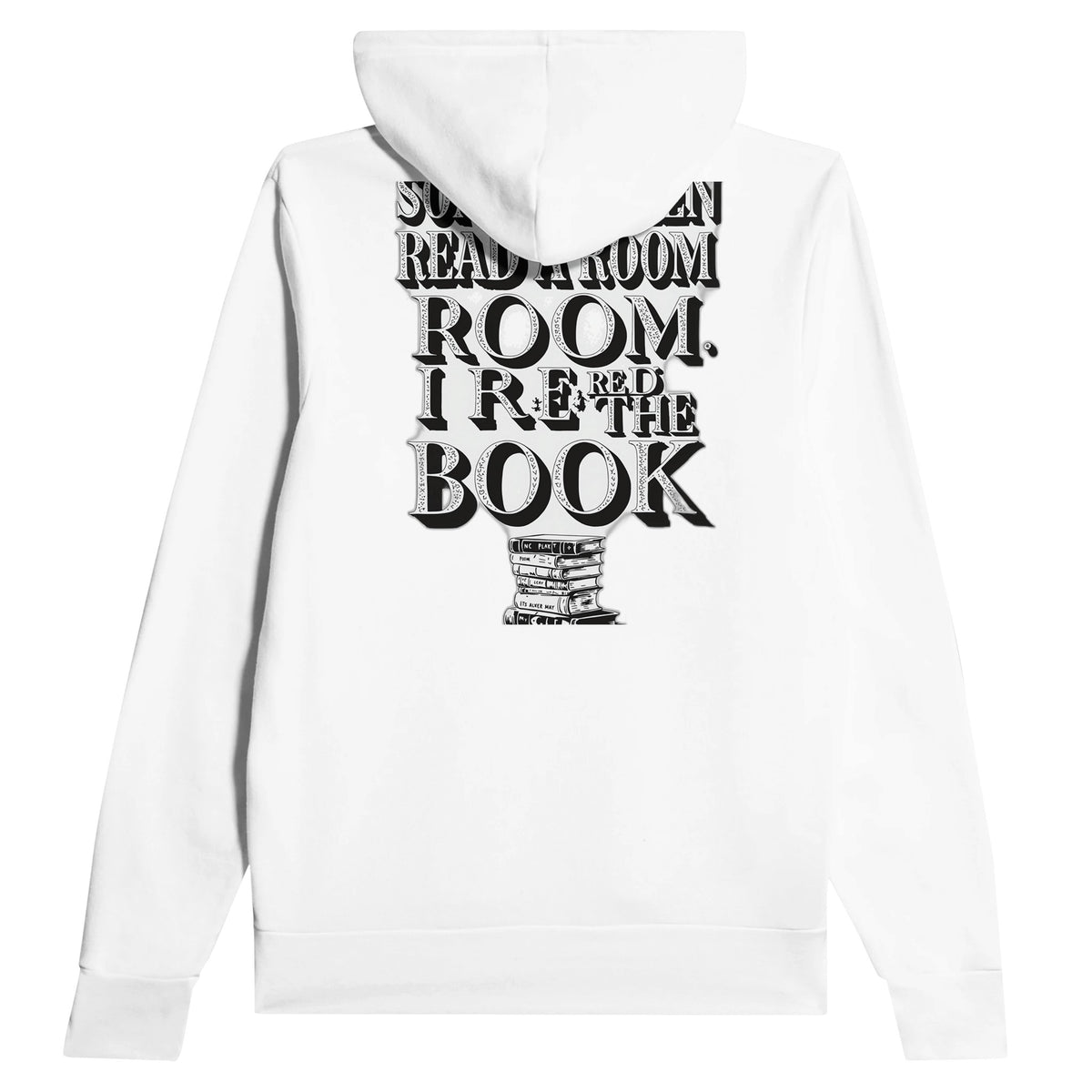 Dark Academia Library Hoodie Pullover Unisex Cotton UK Hoodie — detail view | Wild Thread Co