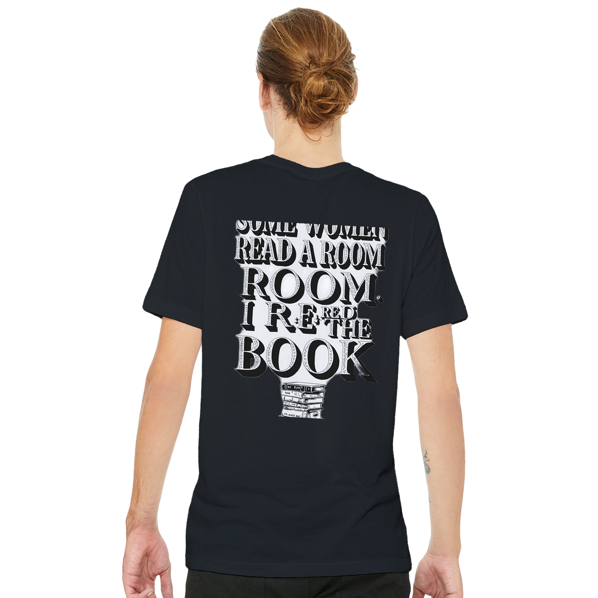 Dark Academia Library T-Shirt Unisex Cotton Tee UK T-Shirt — detail view | Wild Thread Co