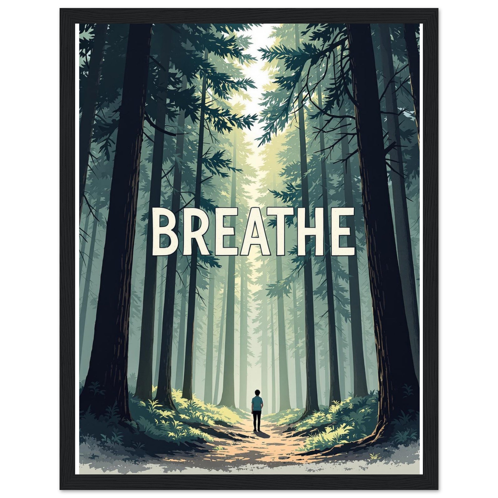 Forest Bathing Framed Print Wall Art Ready to Hang UK — Framed Art Print | Wild Thread Co UK