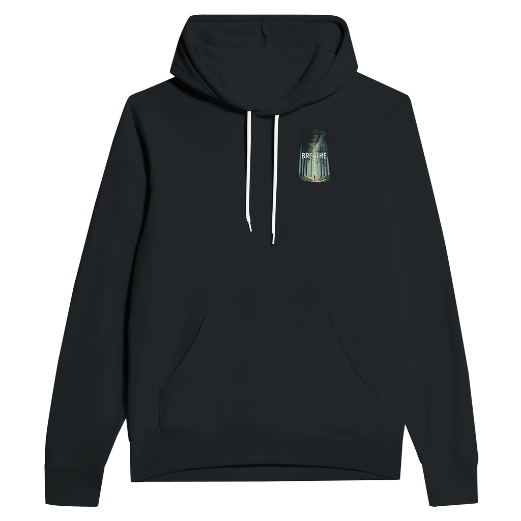 Forest Bathing Hoodie Pullover Unisex Cotton UK Hoodie — detail view | Wild Thread Co