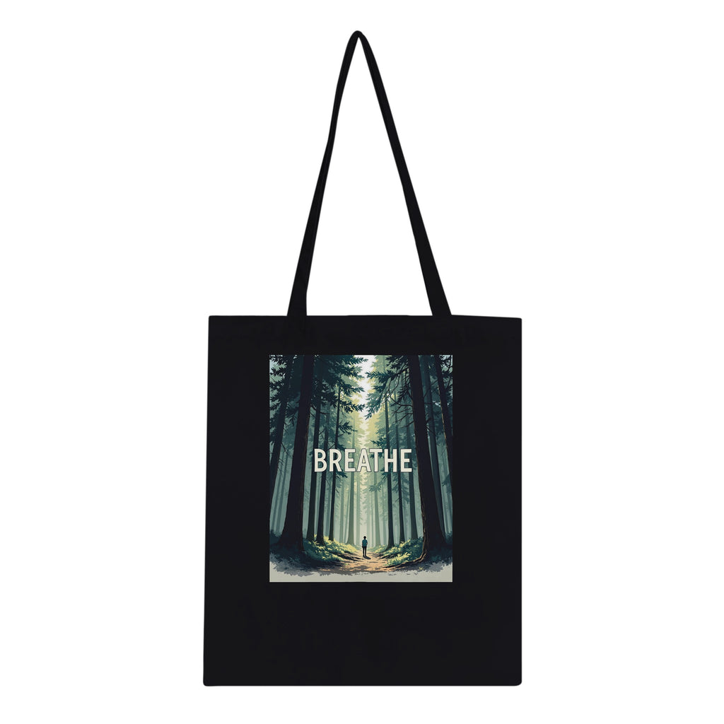 Forest Bathing Cotton Shopper UK Tote Bag — detail view | Wild Thread Co