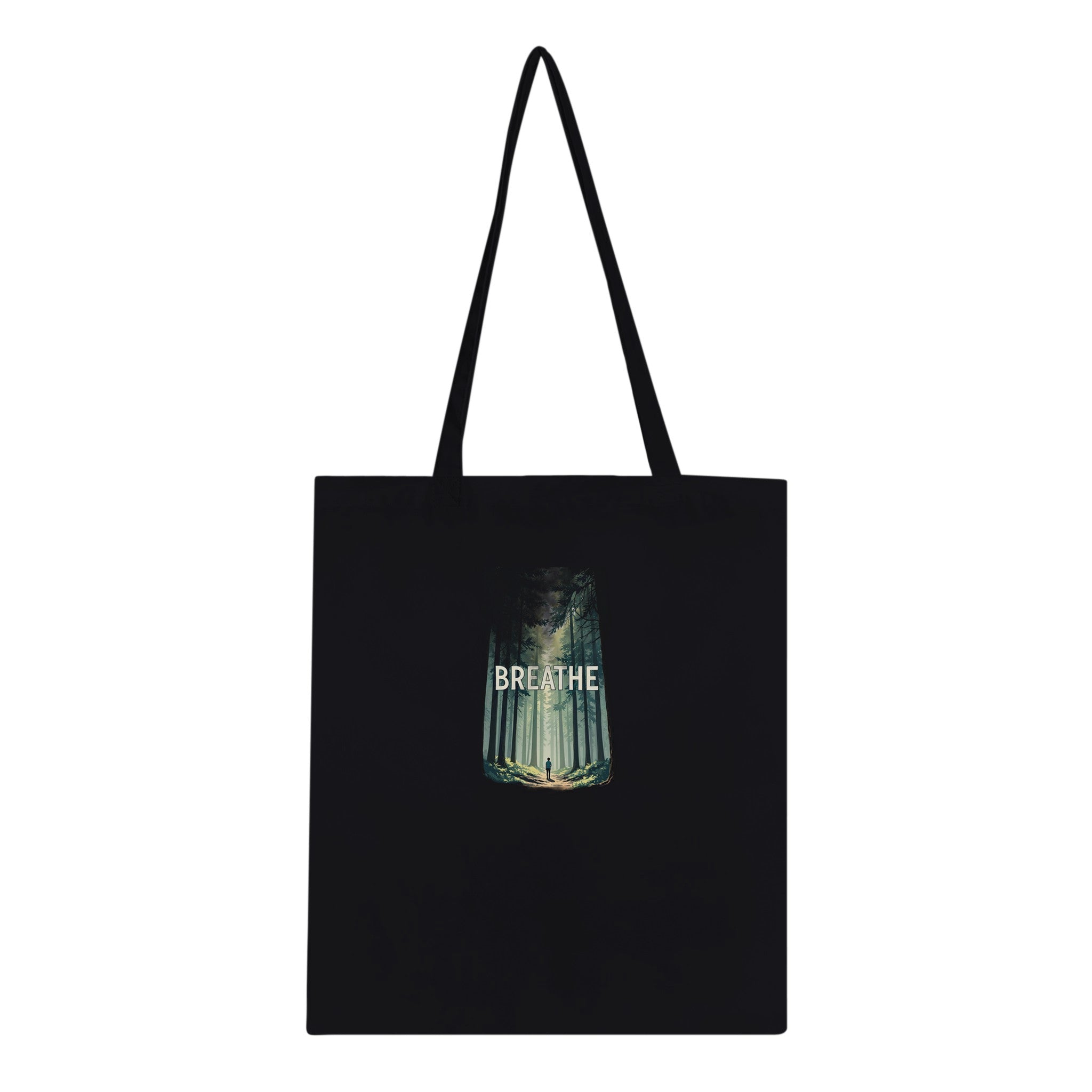 Forest Bathing Cotton Shopper UK Tote Bag — detail view | Wild Thread Co