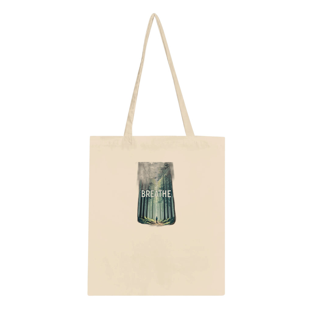 Forest Bathing Cotton Shopper UK Tote Bag — detail view | Wild Thread Co
