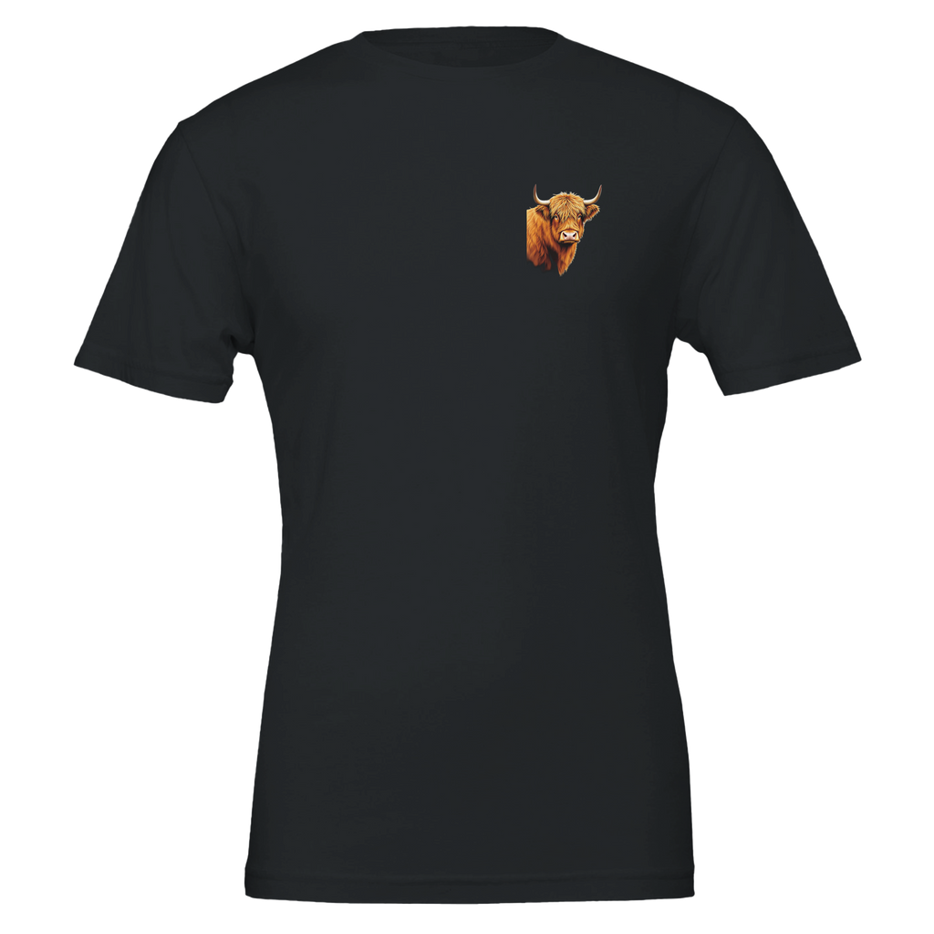 Highland Cattle Portrait T-Shirt Unisex Cotton Tee UK — T-Shirt | Wild Thread Co UK