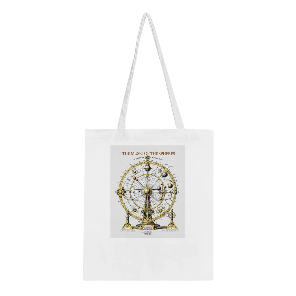 Dark Academia Astronomy Celestial Tote Bag Cotton Shopper UK Tote Bag — detail view | Wild Thread Co