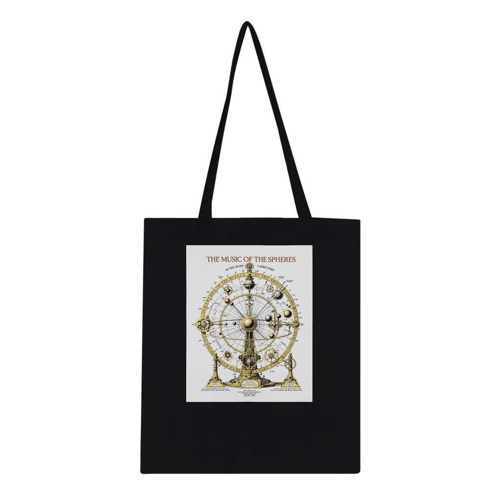 Dark Academia Astronomy Celestial Tote Bag Cotton Shopper UK Tote Bag — detail view | Wild Thread Co