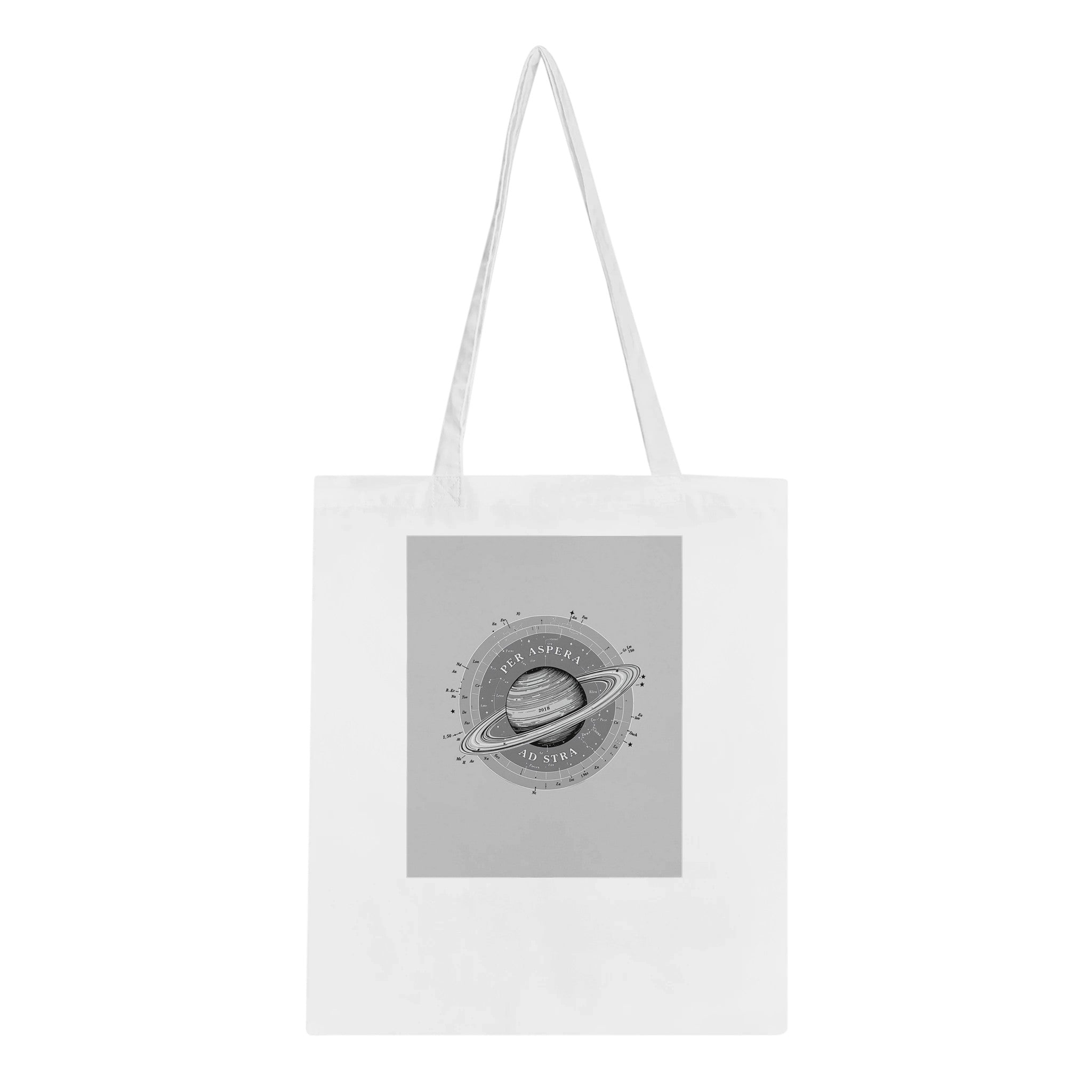 Dark Academia Astronomy Tote Bag Cotton Shopper UK Tote Bag — detail view | Wild Thread Co