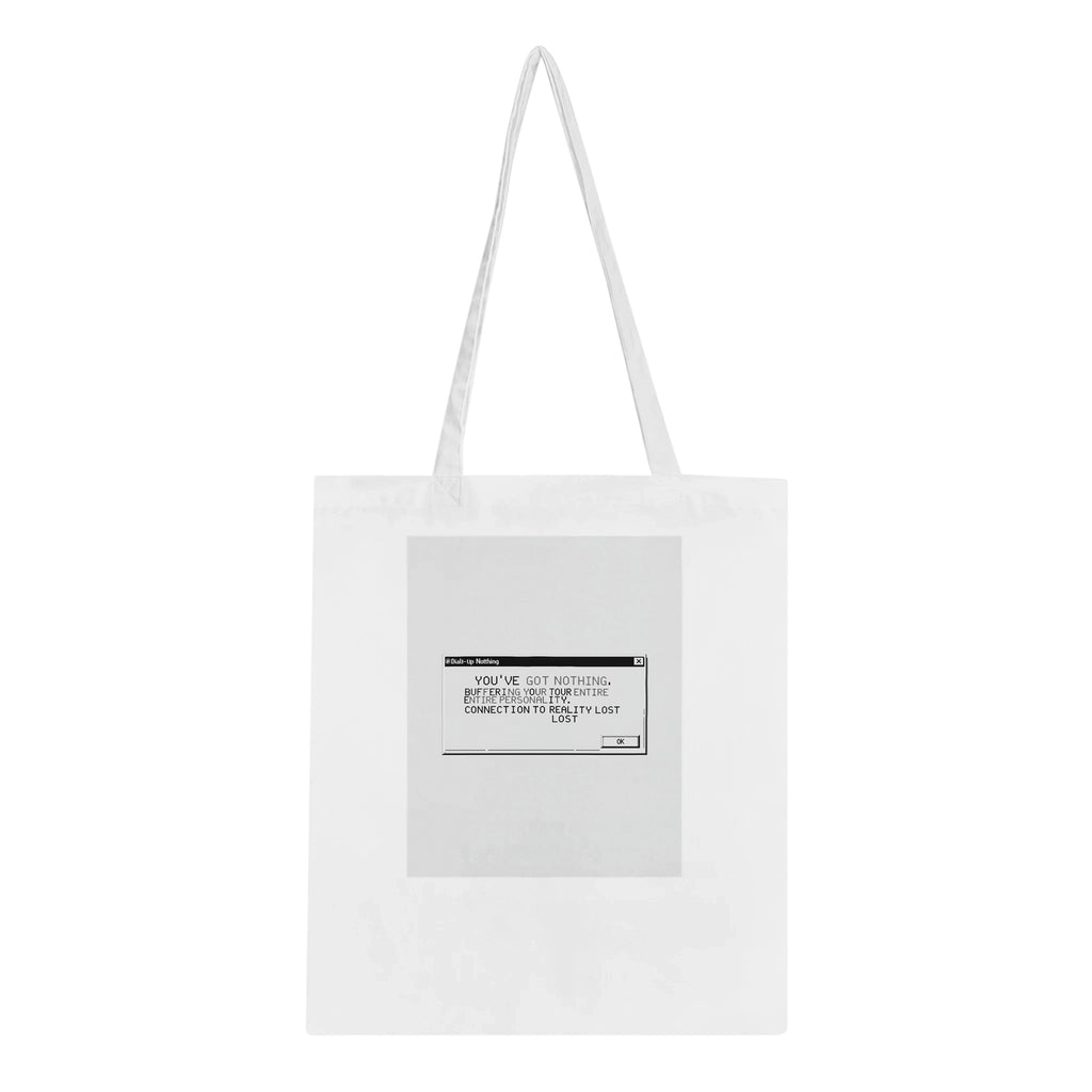 Y2k Dial Up Internet Rage Tote Bag Cotton Shopper UK — Tote Bag | Wild Thread Co UK