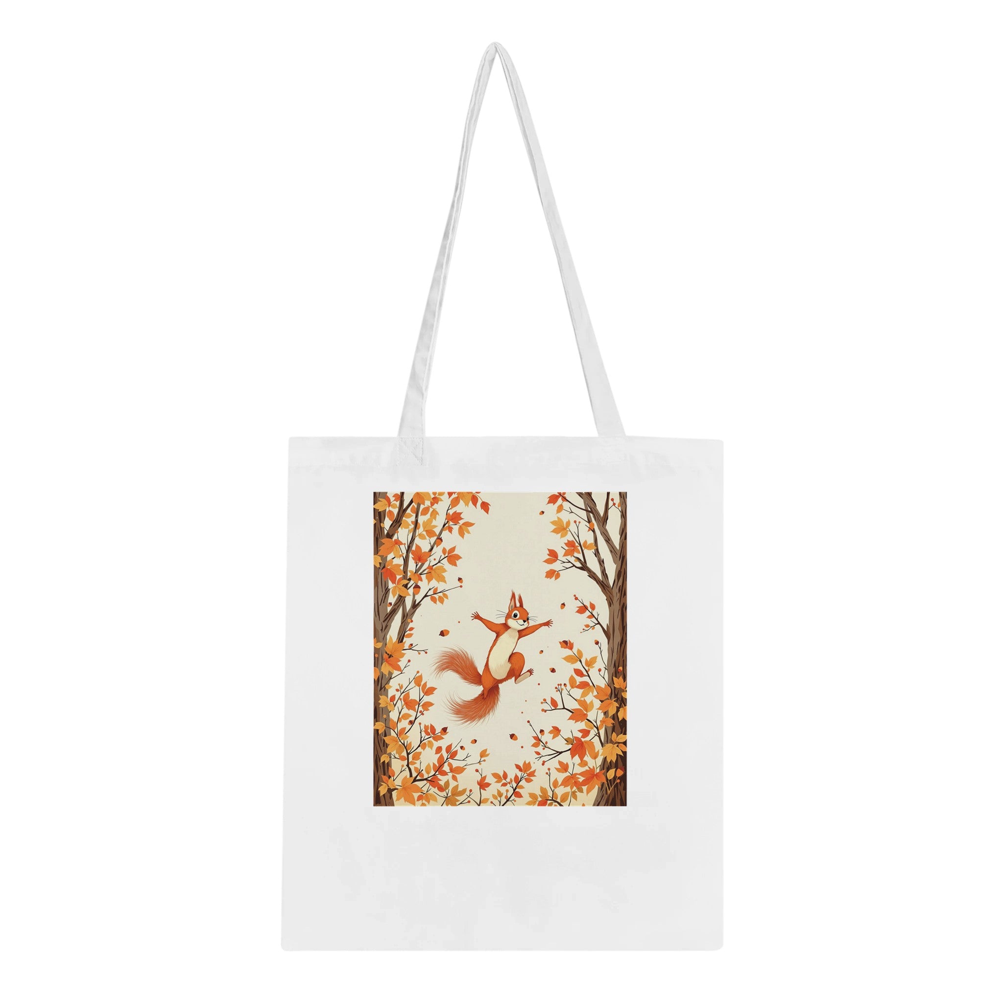 Red Squirrel Native Cotton Shopper UK — Tote Bag | Wild Thread Co UK