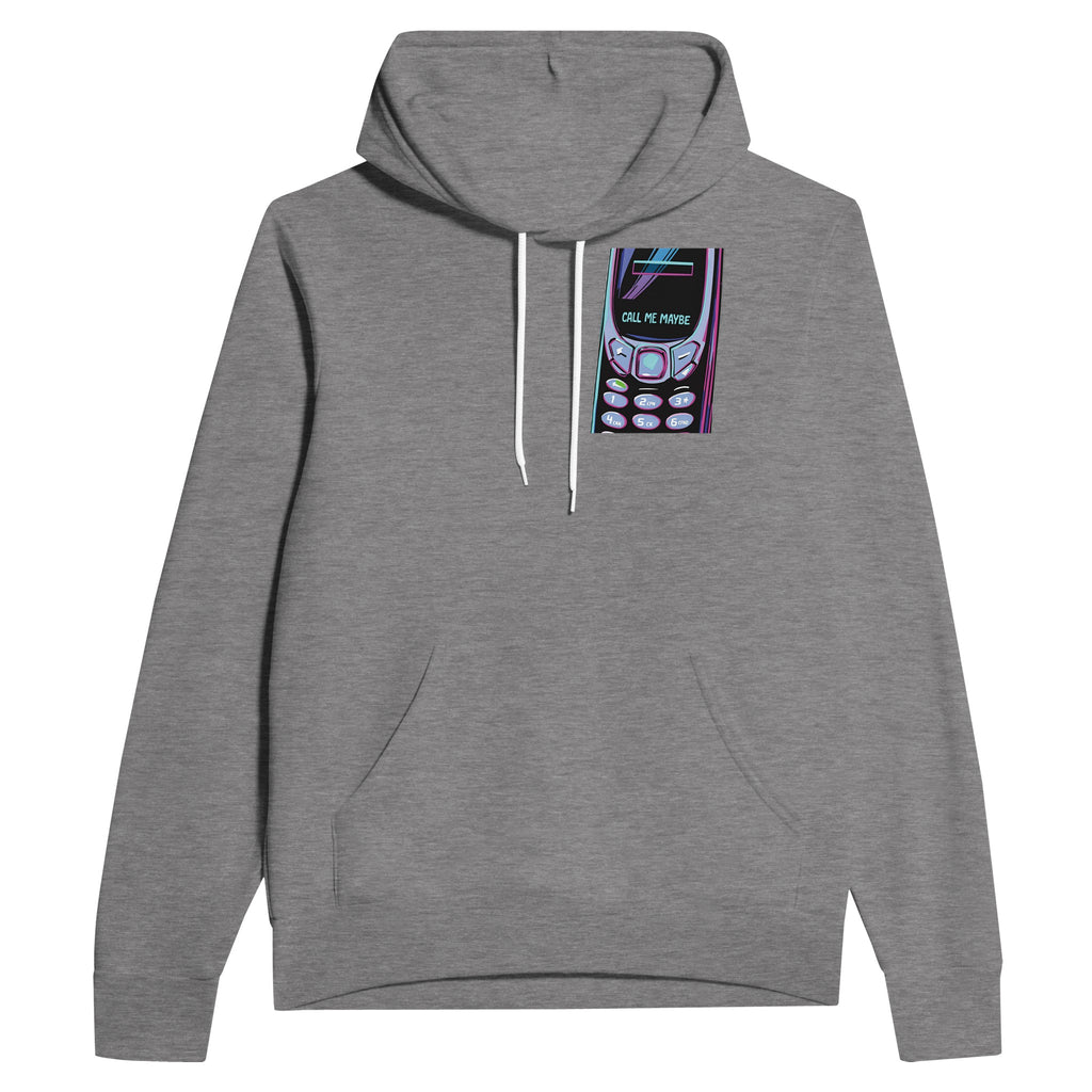 Y2k Flip Phone Nostalgia Hoodie Pullover Unisex Cotton UK Hoodie — detail view | Wild Thread Co