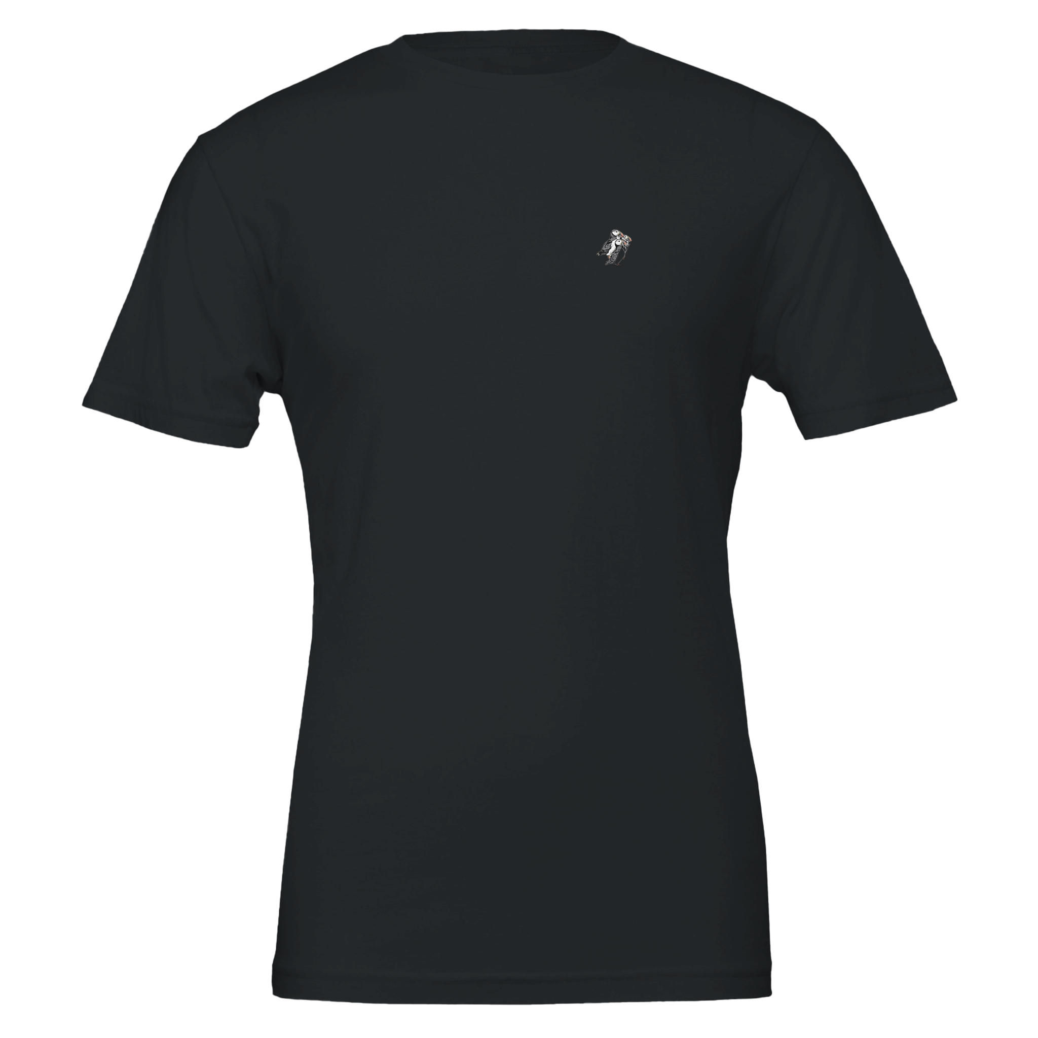 Puffin Colony T-Shirt Unisex Cotton Tee UK T-Shirt — detail view | Wild Thread Co