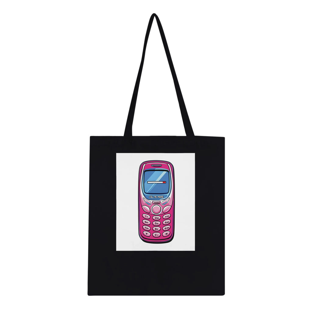 Y2k Flip Phone Nostalgia Tote Bag — detail view | Wild Thread Co