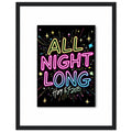 Y2k Rave Culture Framed Print Wall Art Ready to Hang UK — Framed Art Print | Wild Thread Co UK