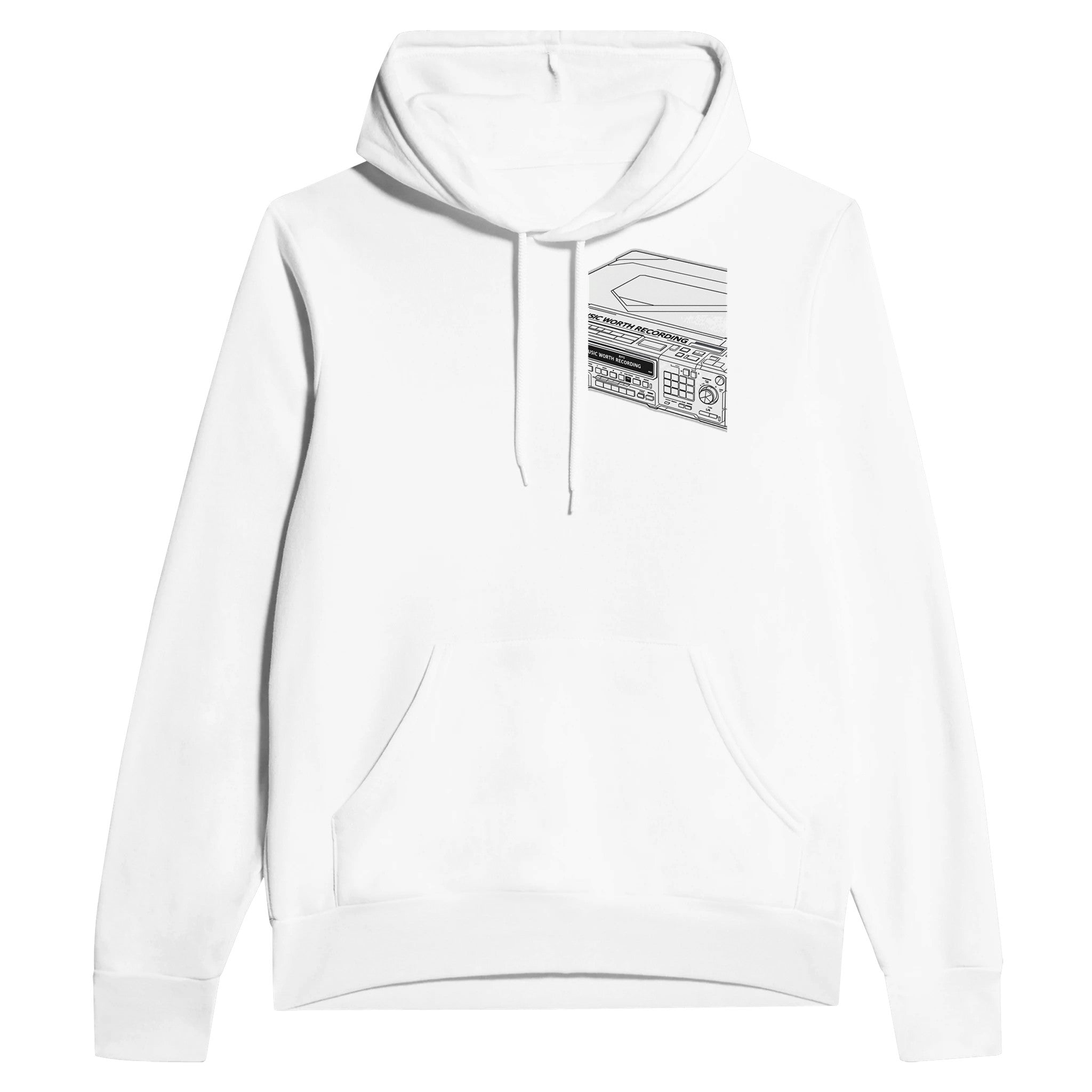 Y2k Minidisc Music Obsessive Hoodie Pullover Unisex Cotton UK — Hoodie | Wild Thread Co UK