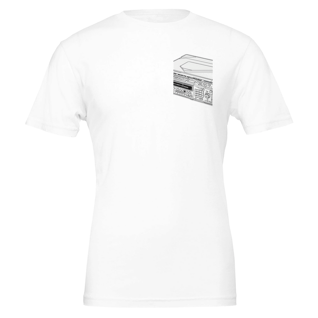 Y2k Minidisc Music Obsessive T-Shirt — detail view | Wild Thread Co
