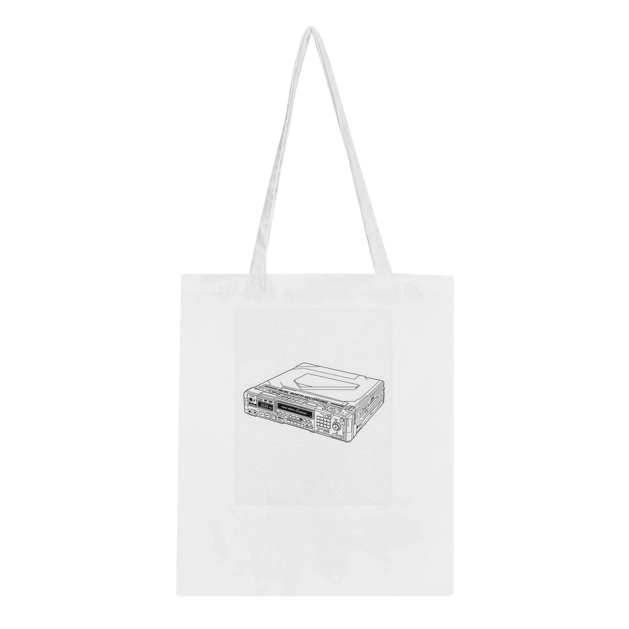Y2k Minidisc Music Obsessive Tote Bag Cotton Shopper UK — Tote Bag | Wild Thread Co UK