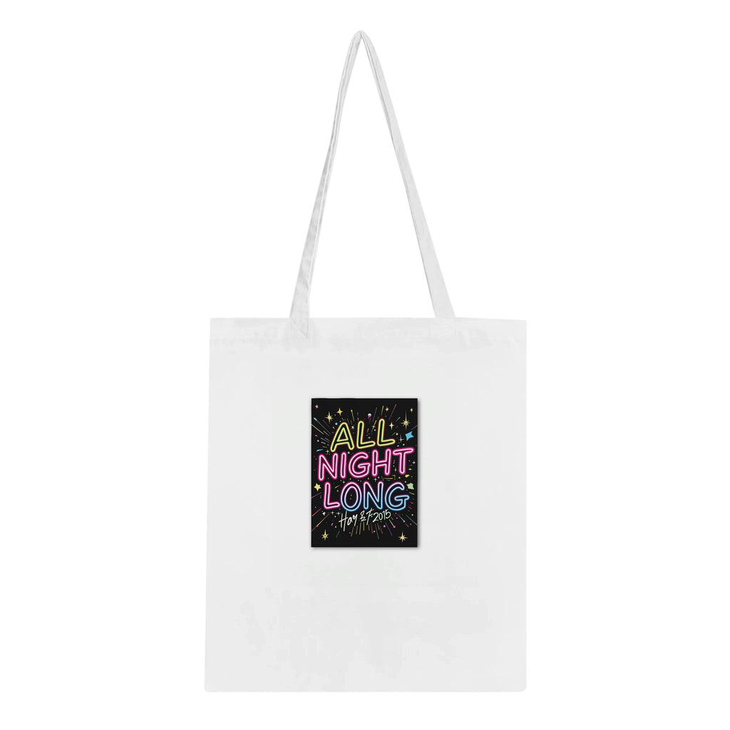 Y2k Rave Culture Tote Bag Cotton Shopper UK Tote Bag — detail view | Wild Thread Co