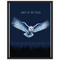 Barn Owl Hunting Framed Print Wall Art Ready to Hang UK — Framed Art Print | Wild Thread Co UK