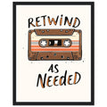 Y2k Cassette Tape Framed Print Wall Art Ready to Hang UK — Framed Art Print | Wild Thread Co UK