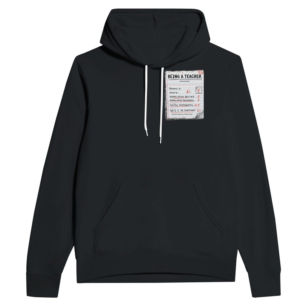 Teacher Hoodie Pullover Unisex Cotton UK Hoodie — detail view | Wild Thread Co