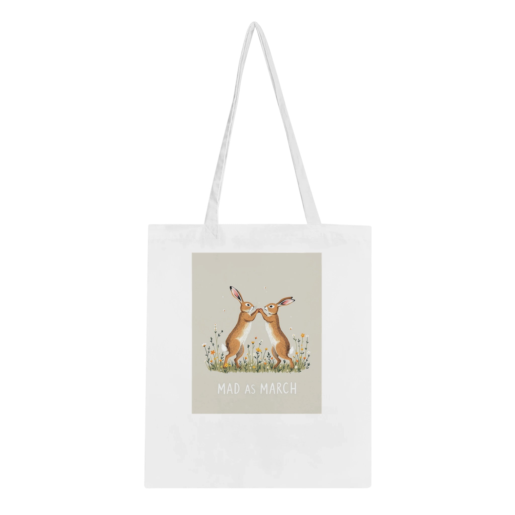 Hare Boxing Spring Cotton Shopper UK — Tote Bag | Wild Thread Co UK