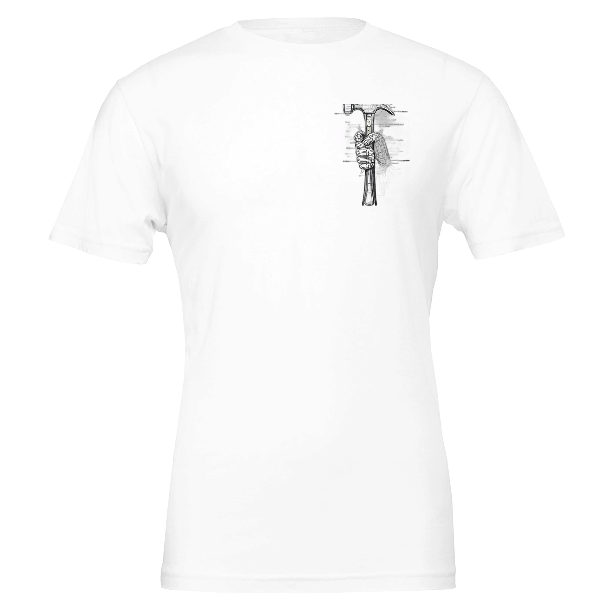 Tradesperson Built Not Bought T-Shirt Unisex Cotton Tee UK T-Shirt — detail view | Wild Thread Co
