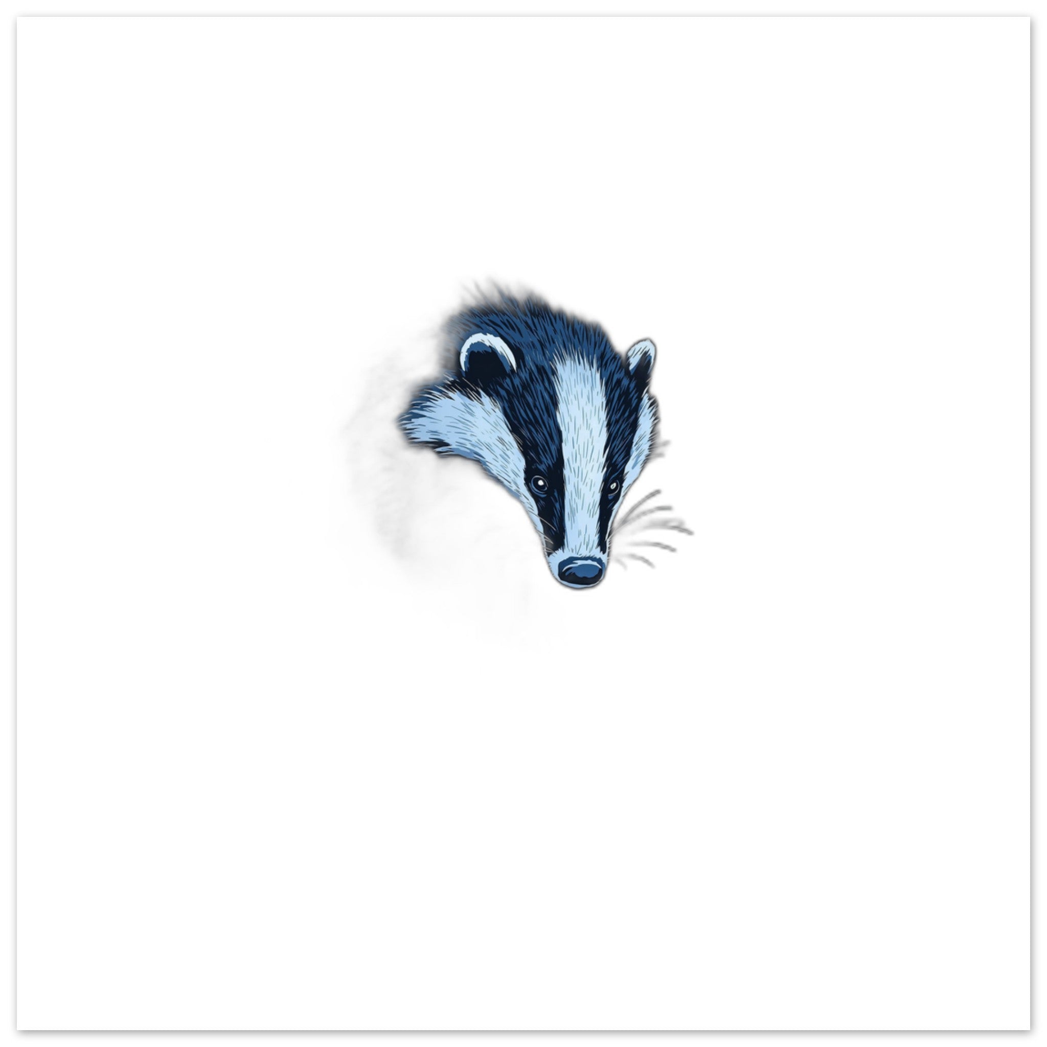 Badger Dusk Patrol British Wildlife Art A1 UK Art Wall Art Art Print Poster Wall Art Print — detail view | Wild Thread Co