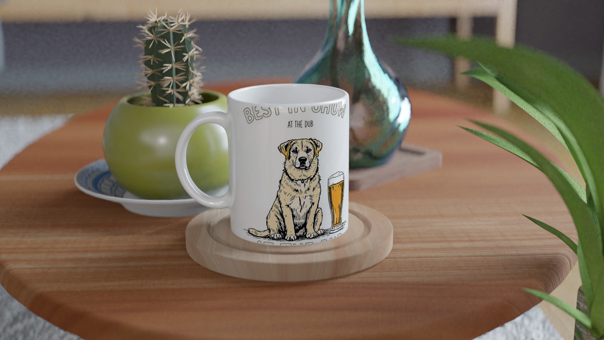 Dog Dad Gifting Coffee Tea Ceramic 11oz Mug — detail view | Wild Thread Co