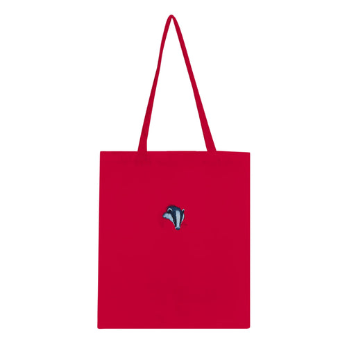Badger At Dusk Cotton Shopper UK Tote Bag — detail view | Wild Thread Co