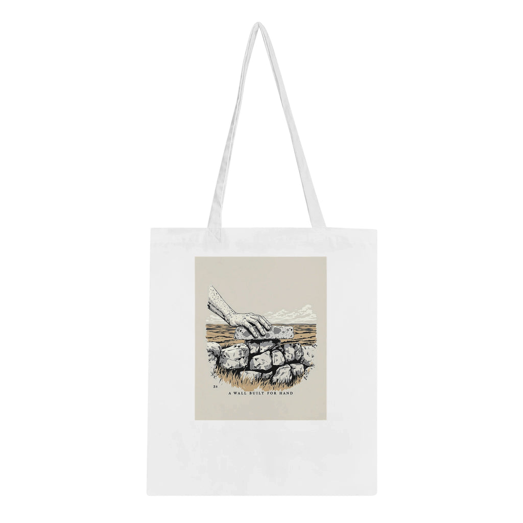 Dry Stone Walling Tote Bag Cotton Shopper UK Tote Bag — detail view | Wild Thread Co