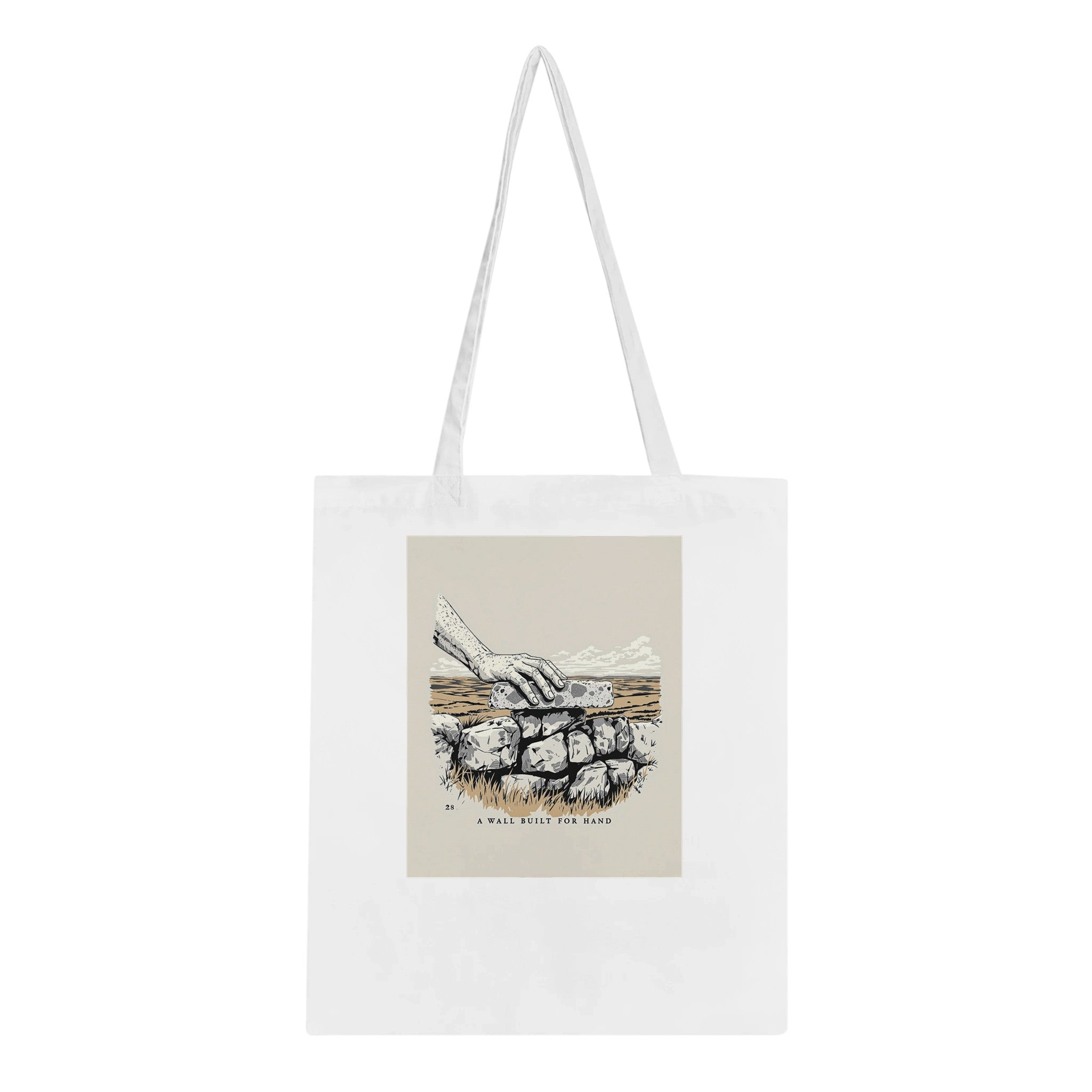 Dry Stone Walling Tote Bag Cotton Shopper UK | Unique Gift