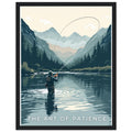 Salmon Fly Fishing Framed Print Wall Art Ready to Hang UK — Framed Art Print | Wild Thread Co UK