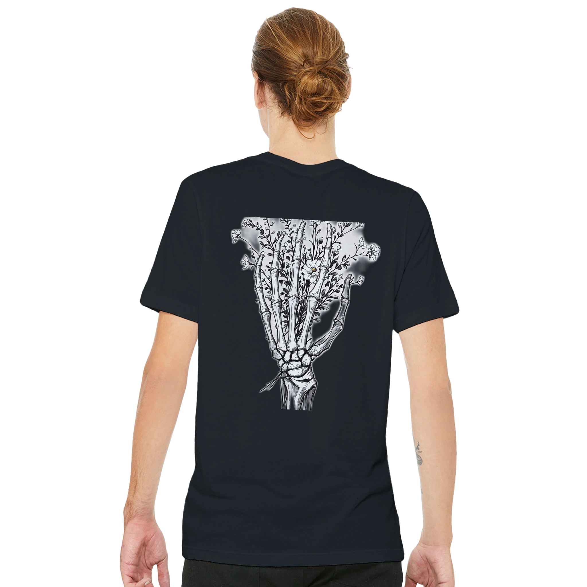 Dark Academia Skeleton Anatomy T-Shirt Unisex Cotton Tee UK T-Shirt — detail view | Wild Thread Co