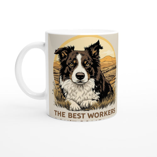 Border Collie Working Coffee Tea Ceramic 11oz Mug UK — Mug | Wild Thread Co UK