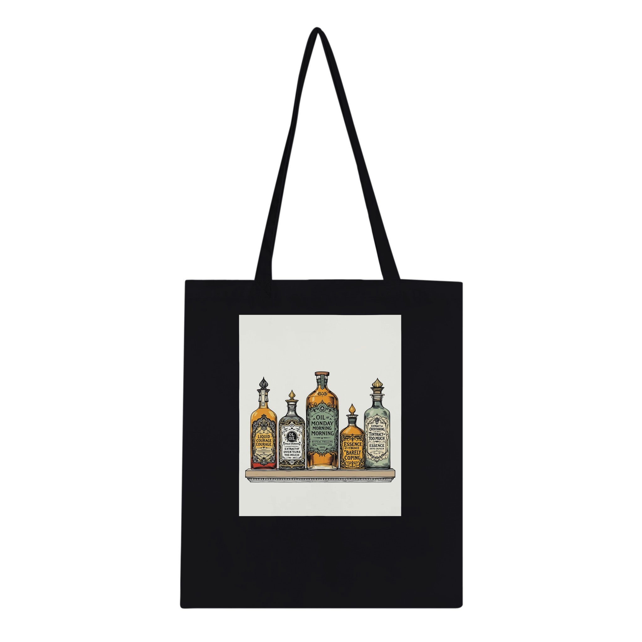 Dark Academia Apothecary Tote Bag Cotton Shopper UK | Unique Gift