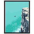 Coasteering Cliff Jump Framed Print Wall Art Ready to Hang UK — Framed Art Print | Wild Thread Co UK