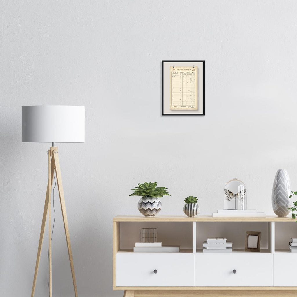 Retro Cricket English Summer Framed Print Wall Art Ready to Hang UK Framed Art Print — detail view | Wild Thread Co