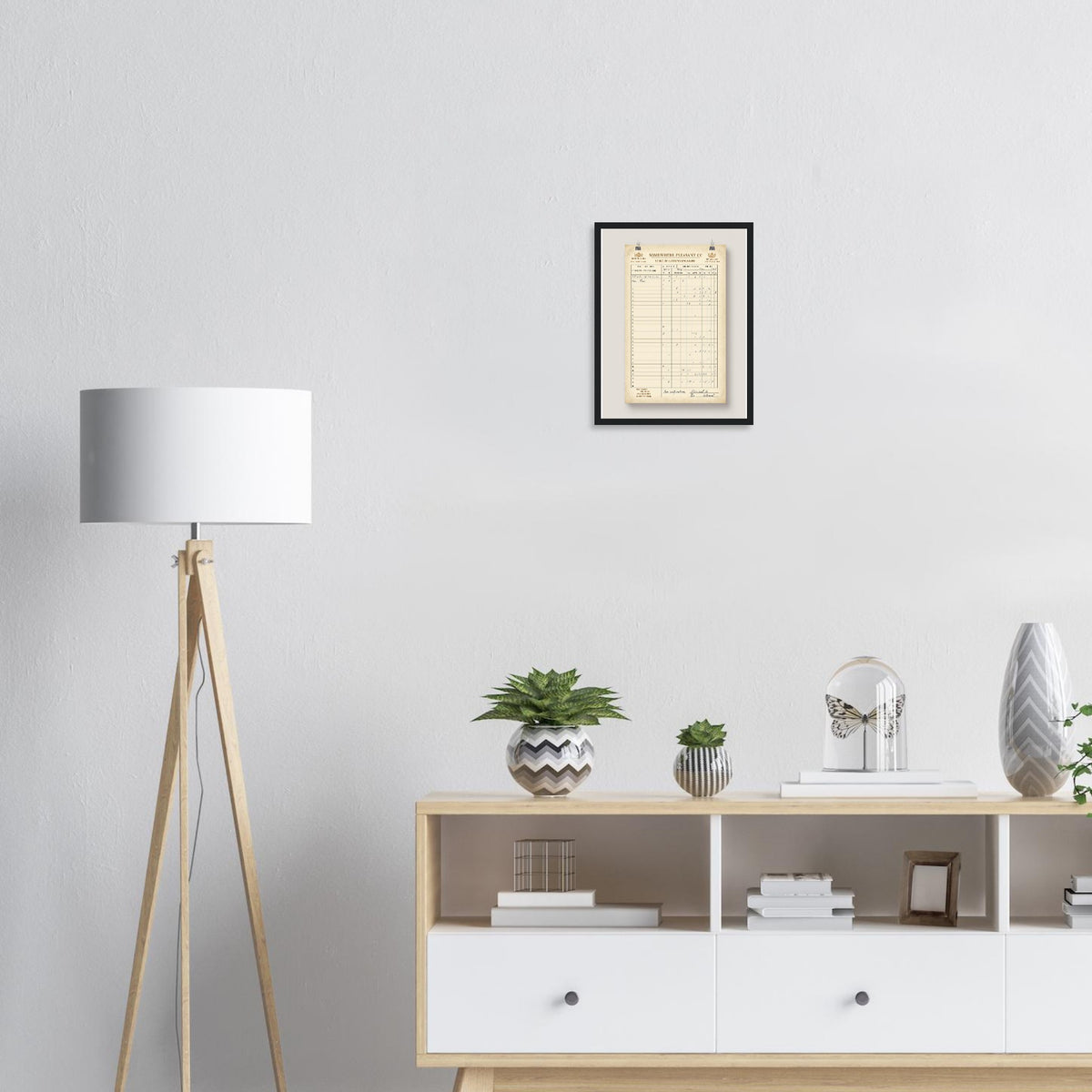 Retro Cricket English Summer Framed Print Wall Art Ready to Hang UK Framed Art Print — detail view | Wild Thread Co