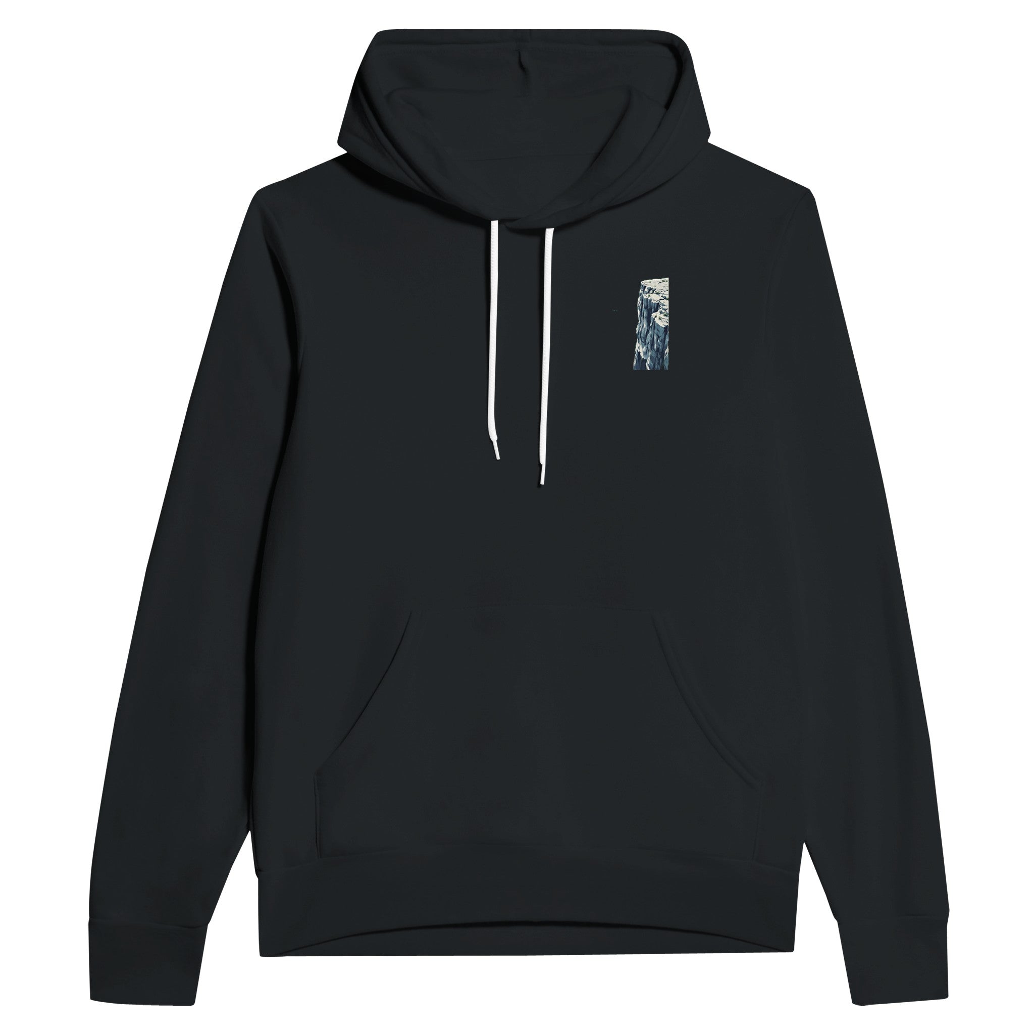 Coasteering Cliff Jump Hoodie Pullover Unisex Cotton UK Hoodie — detail view | Wild Thread Co